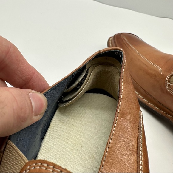 Gordon Rush Ronin Mens 8 Loafers Leather Slip On Dress Shoes Casual Square Toe - Picture 11 of 12